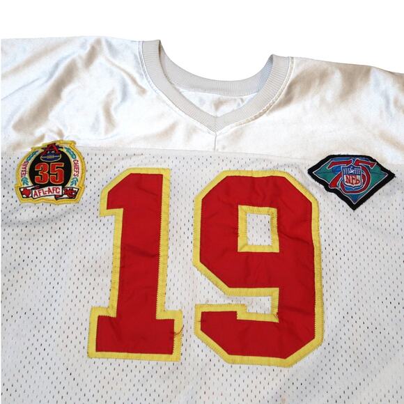 Mitchell & Ness Joe Montana KC Chiefs NFL Throwback Jersey White 1994 Mens Sz 60 - Picture 3 of 16